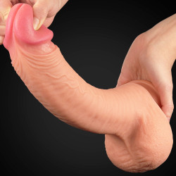 LoveToy Nature Cock Gode réaliste King Size XL Nature Cock 25 x 6cm 